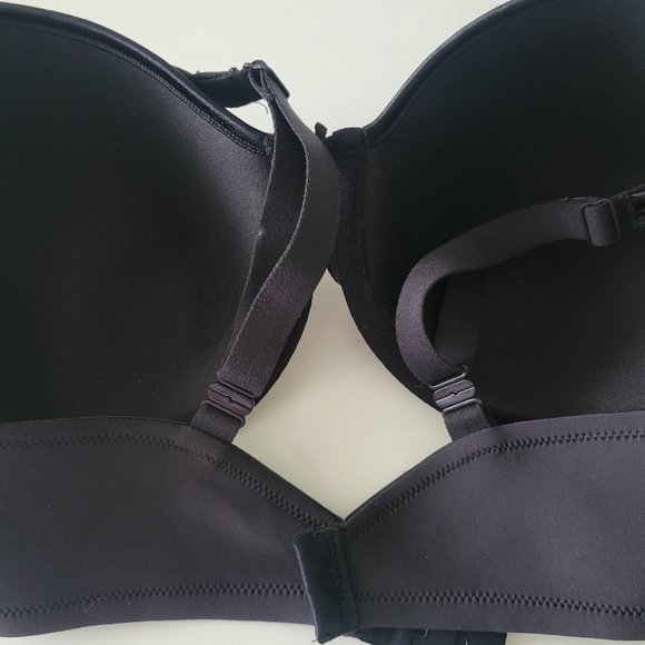 Vanity Fair Bra 36D Body Caress Underwire Full Coverage Convertible Straps Black - Picture 6 of 8